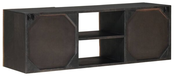 TV szekrény Bronz 105 x 30 x 35 cm Tömör Mangófa és Műszaki Fa