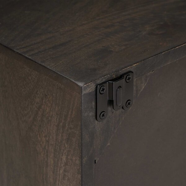 TV szekrény Bronz 105 x 30 x 35 cm Tömör Mangófa és Műszaki Fa