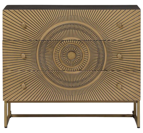 Fiókos szekrény fiókkal Bronz 75 x 30 x 65 cm