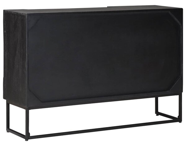 Széf Fekete 105 x 30 x 68 cm Tömör Mangófa és Műszaki Fa