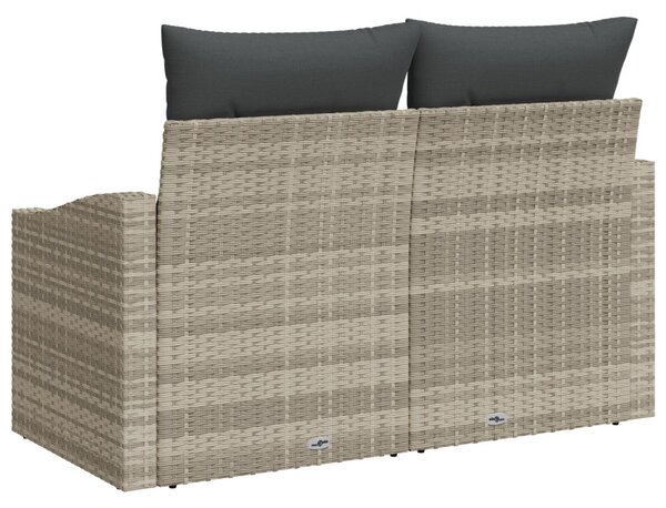 Kerti kanapé párnával 123 x 62 x 69 cm polirattan