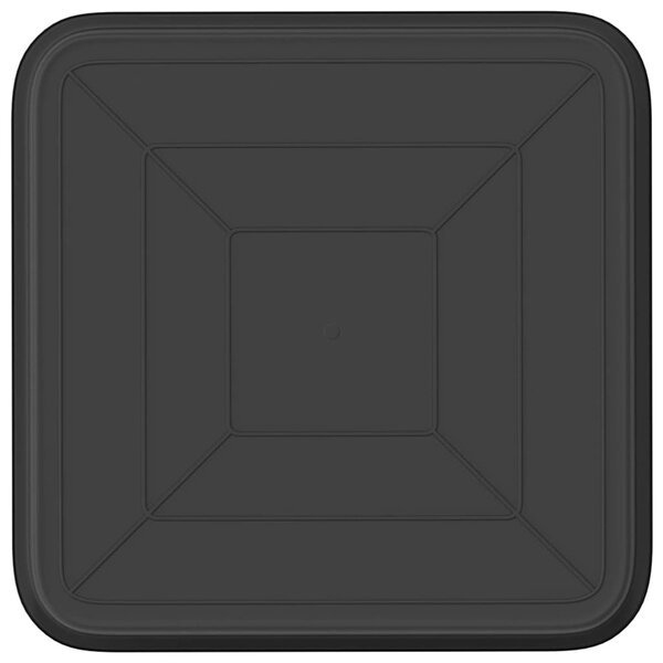 Négyzetes Virágtálca 24 db Fekete 15 x 15 x 2 cm Műanyag