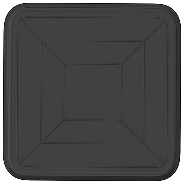 Négyzetes Virágtálca 6 db Fekete 32 x 32 x 2,5 cm Műanyag
