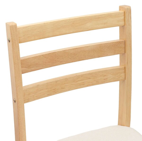 Étkező Székek 2 pcs Természetes 40 x 47,5 x 99,5 cm
