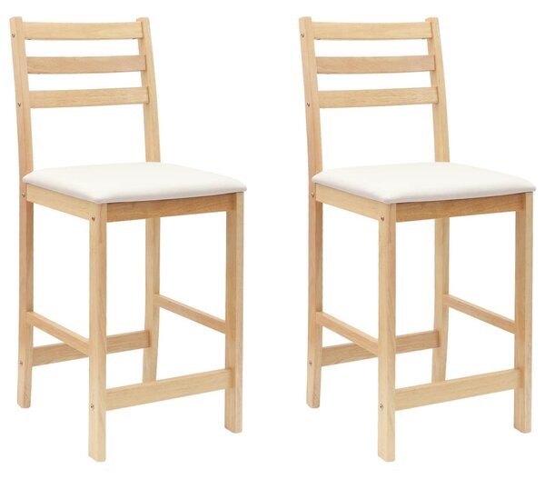 Étkező Székek 2 pcs Természetes 40 x 47,5 x 99,5 cm