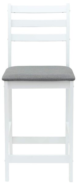 Étkező Székek 2 pcs Fehér 40 x 47,5 x 99,5 cm Tömör Gumi Fa
