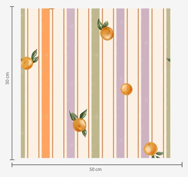 Tapéta Narancssárga gyümölcs színes csíkokkal, Tapétá geometria, Tapétá geometria csíkok, a01263v2 : Uwalls.hu