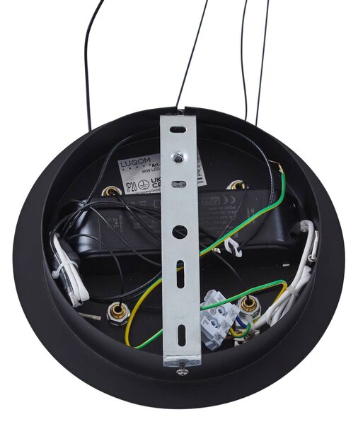 Lucande LED függőlámpa Pallo, 12 lámpás, fekete/arany, üveg, dimmelhető, Fekete, Nappali / Étkező, fém, Modern