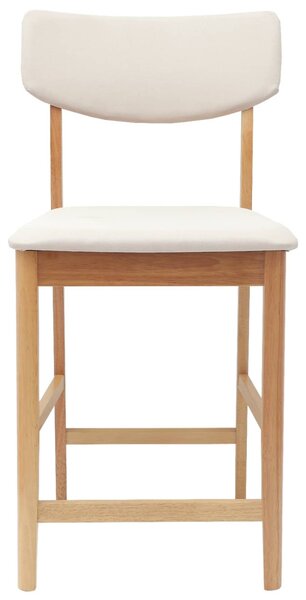 Étkező Székek 2 pcs Természetes 48 x 49 x 95 cm Tömör Gumi Fa