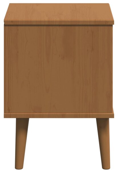 Éjjeliszekrény MOLDE Karamell 40 x 35 x 48 cm Tömör Fenyőfa