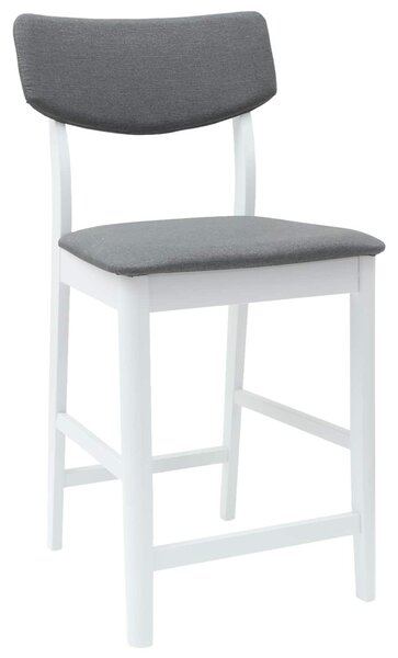 Étkező Székek 2 pcs Fehér 48 x 49 x 95 cm Tömör Gumi Fa