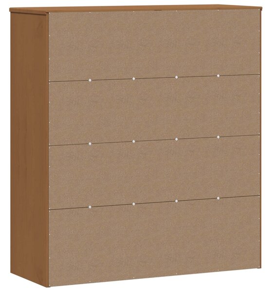 Kagy Karamell 90 x 35 x 100 cm Tömör fenyőfa és edzett üveg