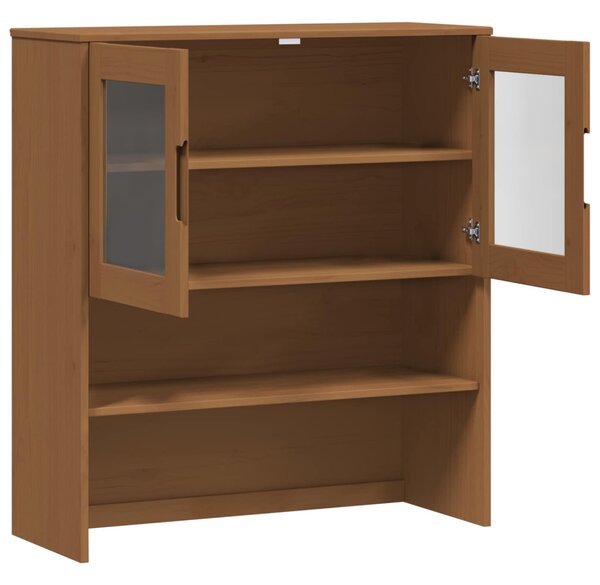 Kagy Karamell 90 x 35 x 100 cm Tömör fenyőfa és edzett üveg