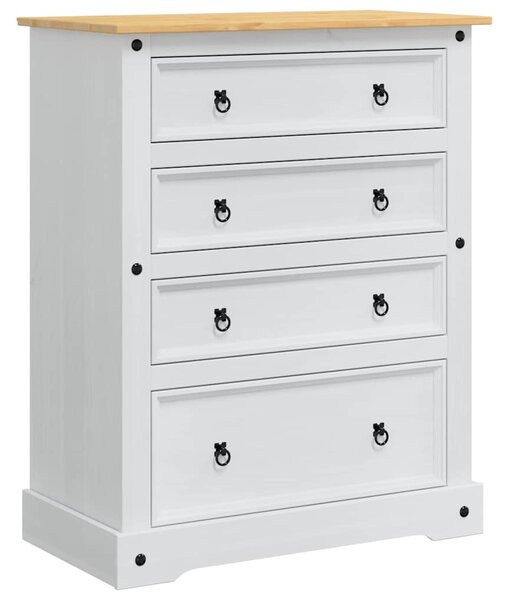 Tárolódobozok Corona Fehér 92 x 48 x 114 cm Tömör fenyőfa