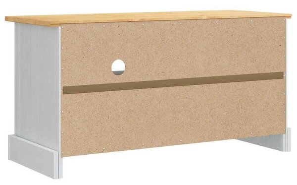 TV szekrény Corona Fehér 100 x 40 x 52 cm Tömör fenyőfa