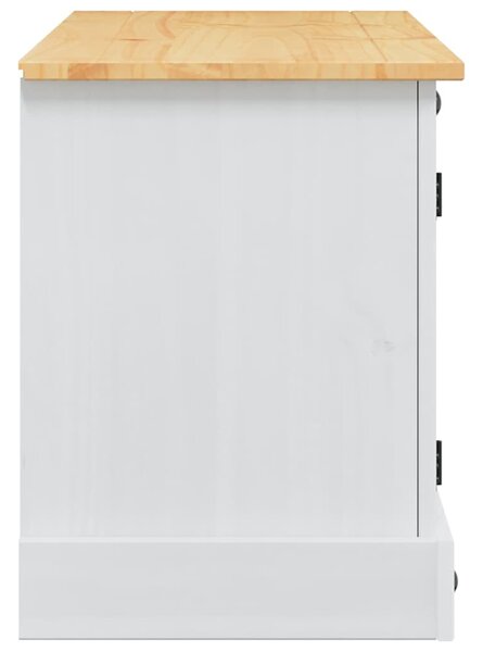 TV szekrény Corona Fehér 100 x 40 x 52 cm Tömör fenyőfa