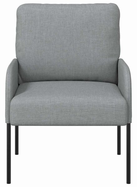 VidaXL Kanapék párnával 55cm Világosszürke Furnér