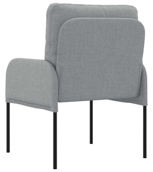 VidaXL Kanapék párnával 55cm Világosszürke Furnér