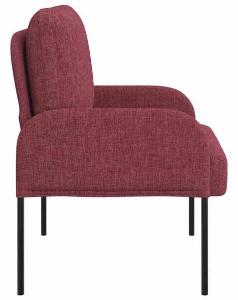 VidaXL Kanapék párnával 55cm Bordó Furnér