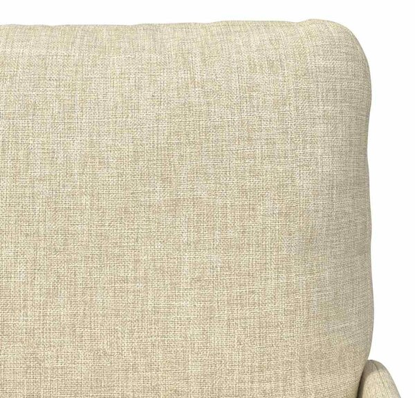 VidaXL Kanapék párnával 55cm Krém Furnér