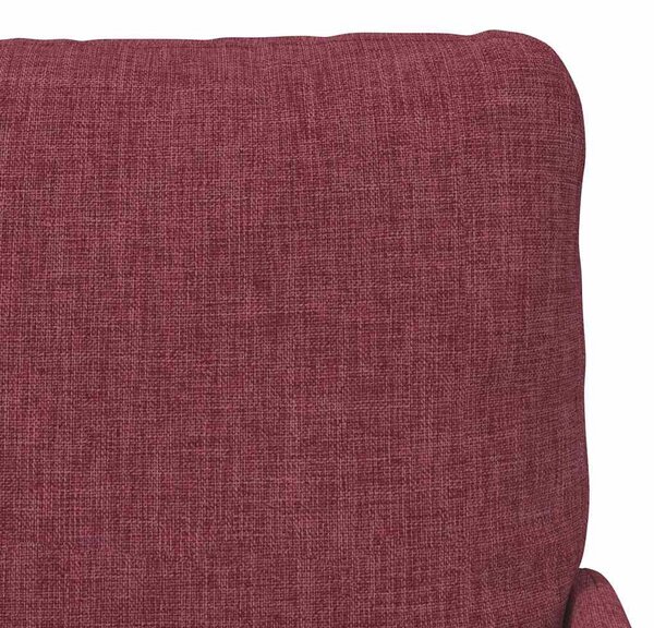 VidaXL Kanapék párnával 55cm Bordó Furnér