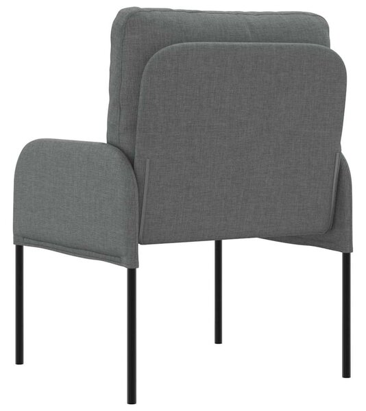 VidaXL Kanapék párnával 55cm Sötétszürke Furnér