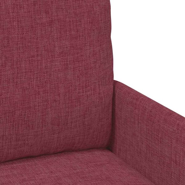 VidaXL Kanapék párnával 55cm Bordó Furnér