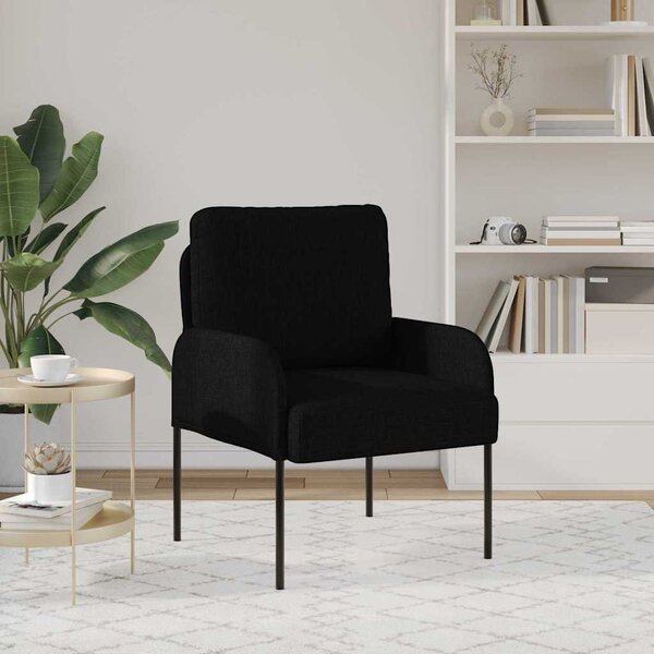 VidaXL Kanapék párnával 55cm Fekete Furnér