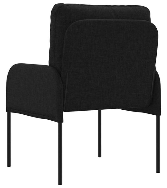 VidaXL Kanapék párnával 55cm Fekete Furnér
