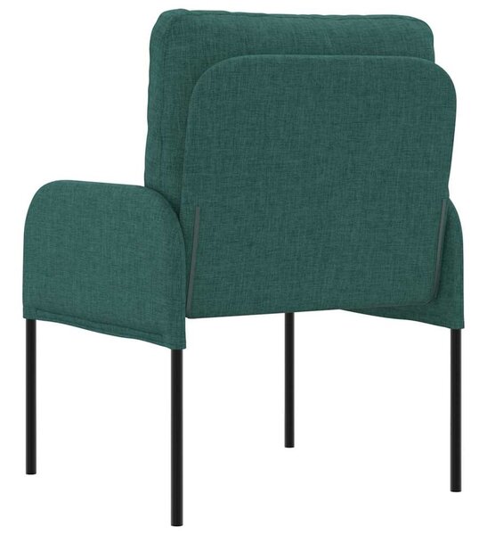 VidaXL Kanapék párnával 55cm Sötétzöld Furnér