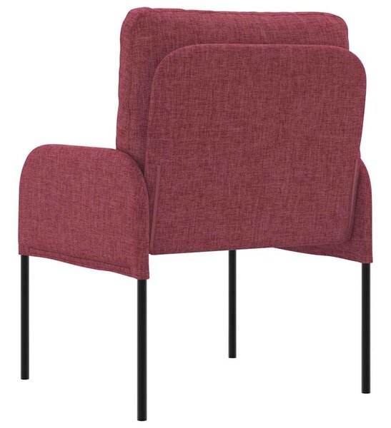 VidaXL Kanapék párnával 55cm Bordó Furnér