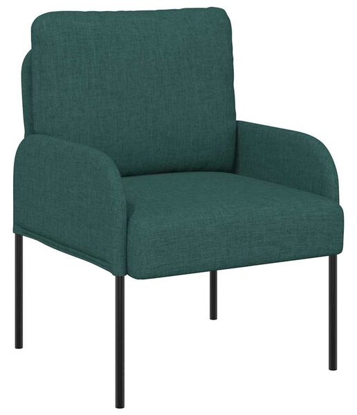 VidaXL Kanapék párnával 55cm Sötétzöld Furnér