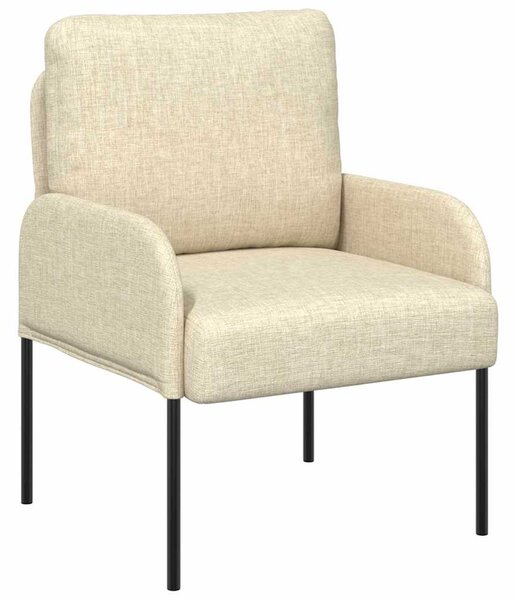 VidaXL Kanapék párnával 55cm Krém Furnér
