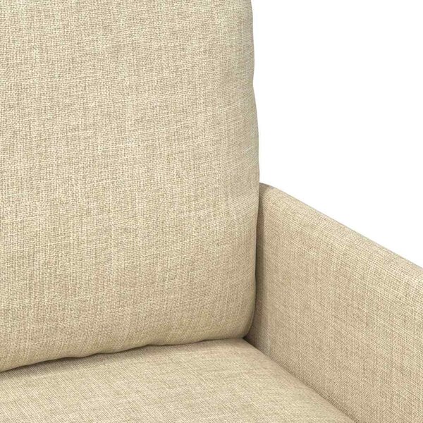 VidaXL Kanapék párnával 55cm Krém Furnér