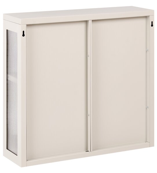 Fali szekrény 60 cm Fém Bézs