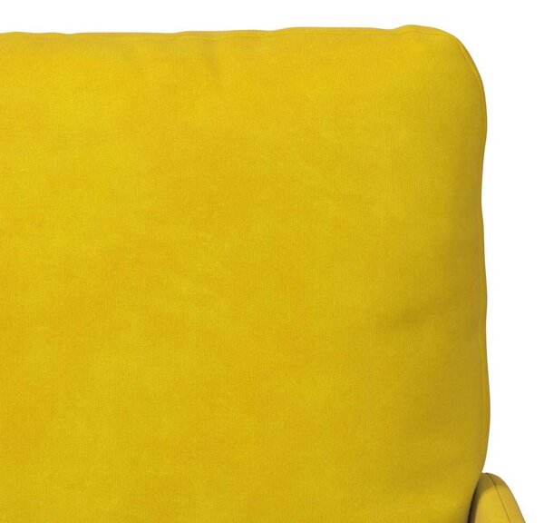 VidaXL Kanapék párnával 55cm Sárga Furnér