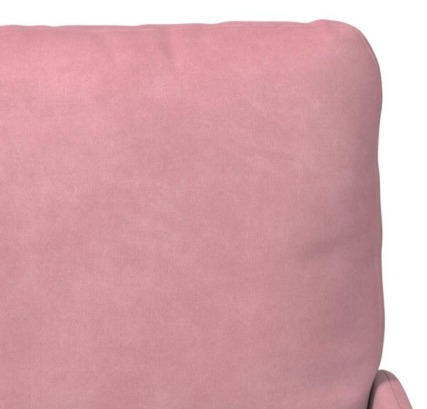 VidaXL Kanapék párnával 55cm Rózsaszín Furnér