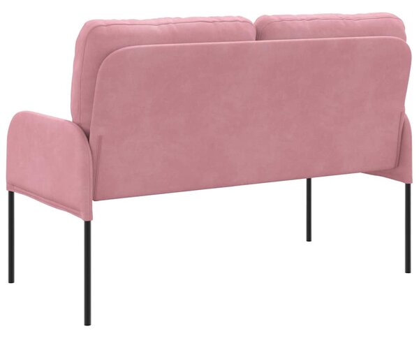 Kanapék párnával 110cm Rózsaszín Furnér