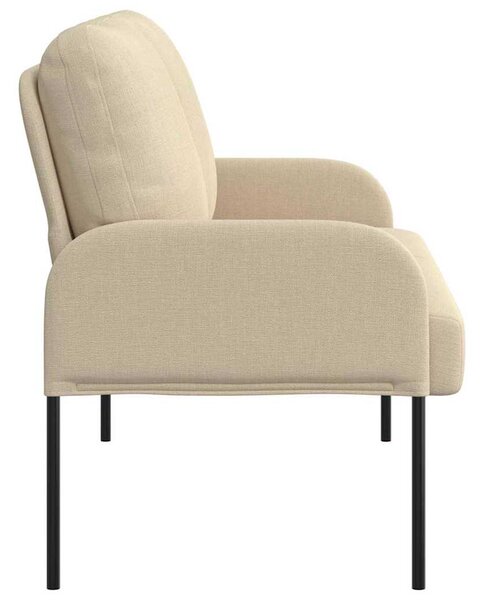 VidaXL Kanapék párnával 110cm Krém Furnér