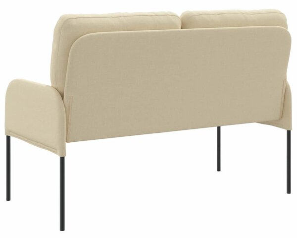 VidaXL Kanapék párnával 110cm Krém Furnér