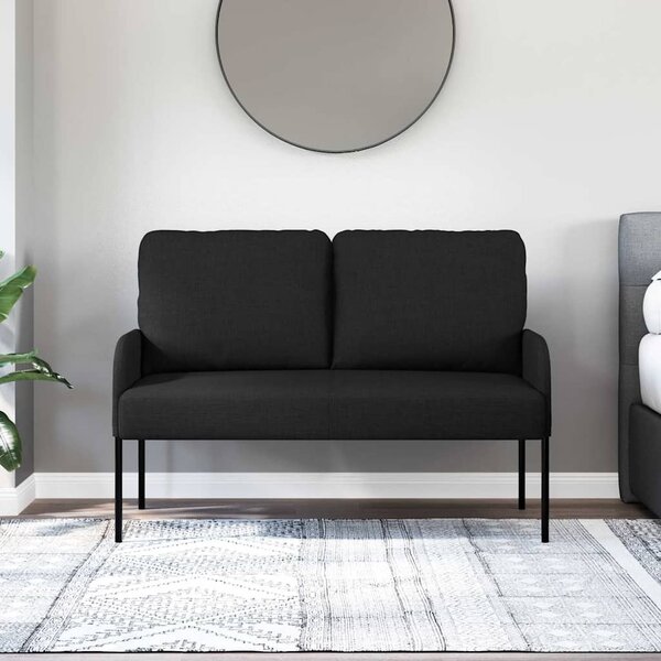 Kanapék párnával 110cm Fekete Furnér