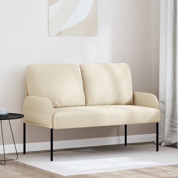 VidaXL Kanapék párnával 110cm Krém Furnér
