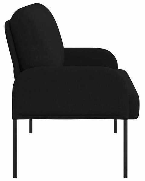 Kanapék párnával 110cm Fekete Furnér