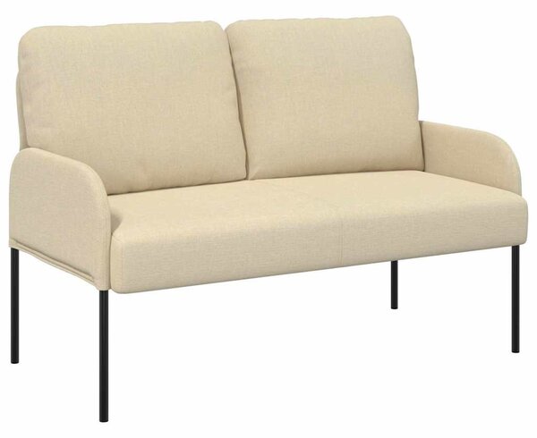 VidaXL Kanapék párnával 110cm Krém Furnér