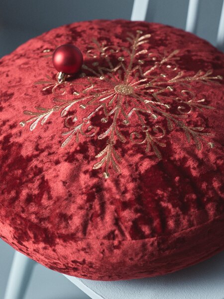 Sinsay - Karácsonyi díszpárna gömb alakban - piros
