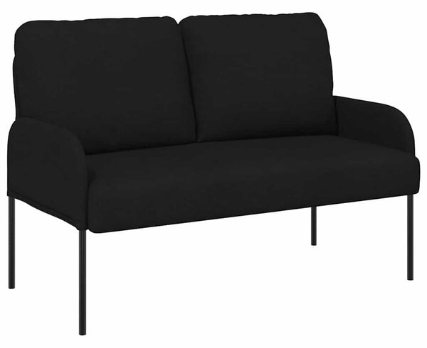 Kanapék párnával 110cm Fekete Furnér