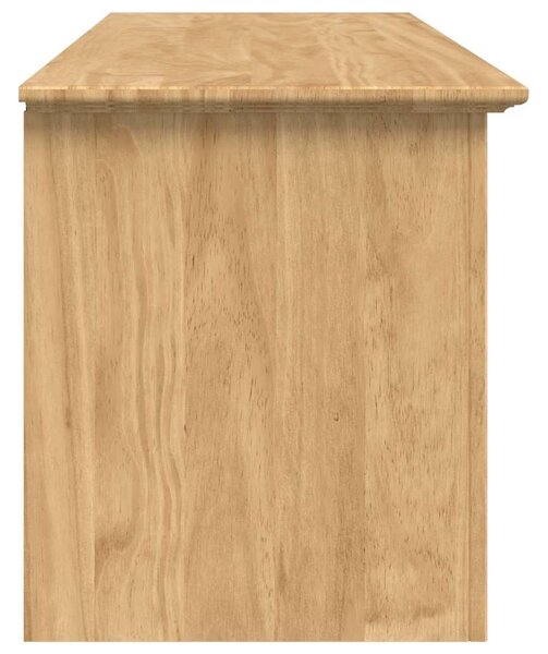 VidaXL Előszoba pad fiókkal BODO Méz barna 118 x 40 x 50 cm Faanyag