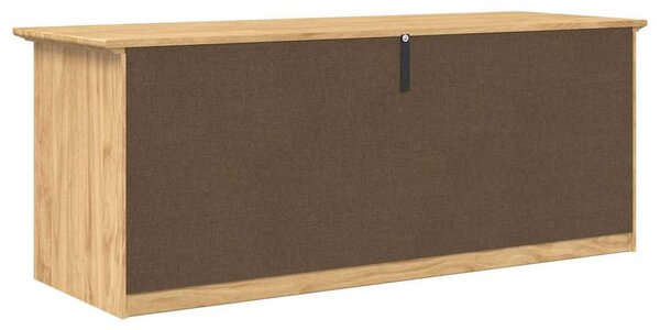 VidaXL Előszoba pad fiókkal BODO Méz barna 118 x 40 x 50 cm Faanyag