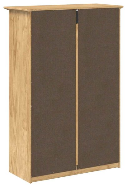 Cipőtartó fiókkal BODO Méz barna 80 x 35 x 118 cm Faanyag