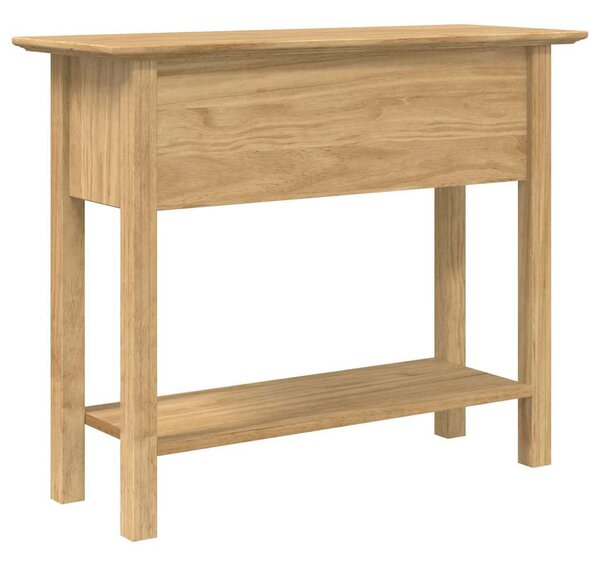 Konzolasztal fiókkal BODO Méz barna 91 x 34.7 x 74 cm Faanyag